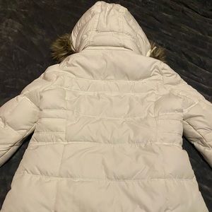 Abercrombie White puffy jacket